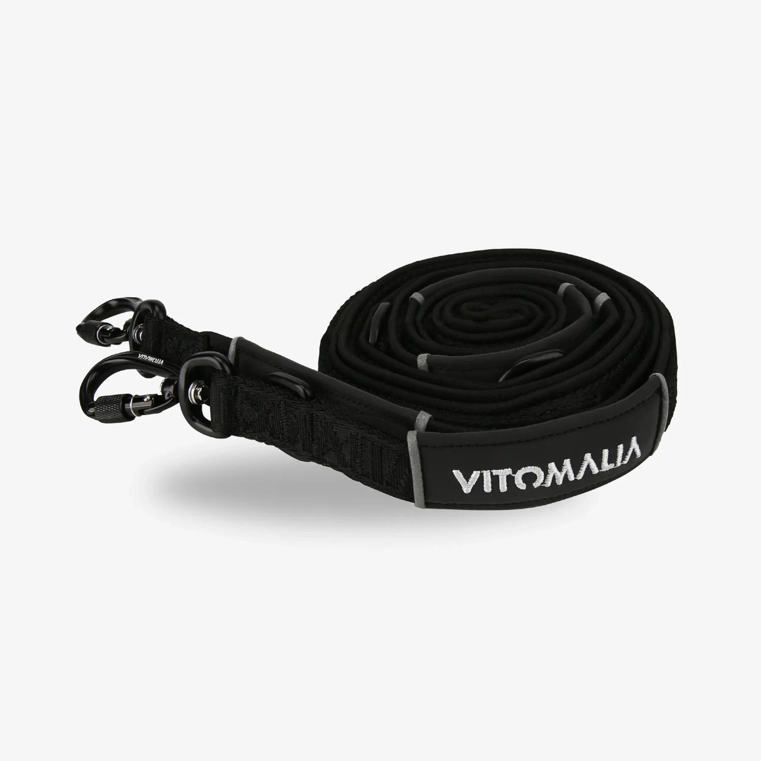 Reflektierende 3-fach verstellbare Hundeleine Anthrazit - 2,2m