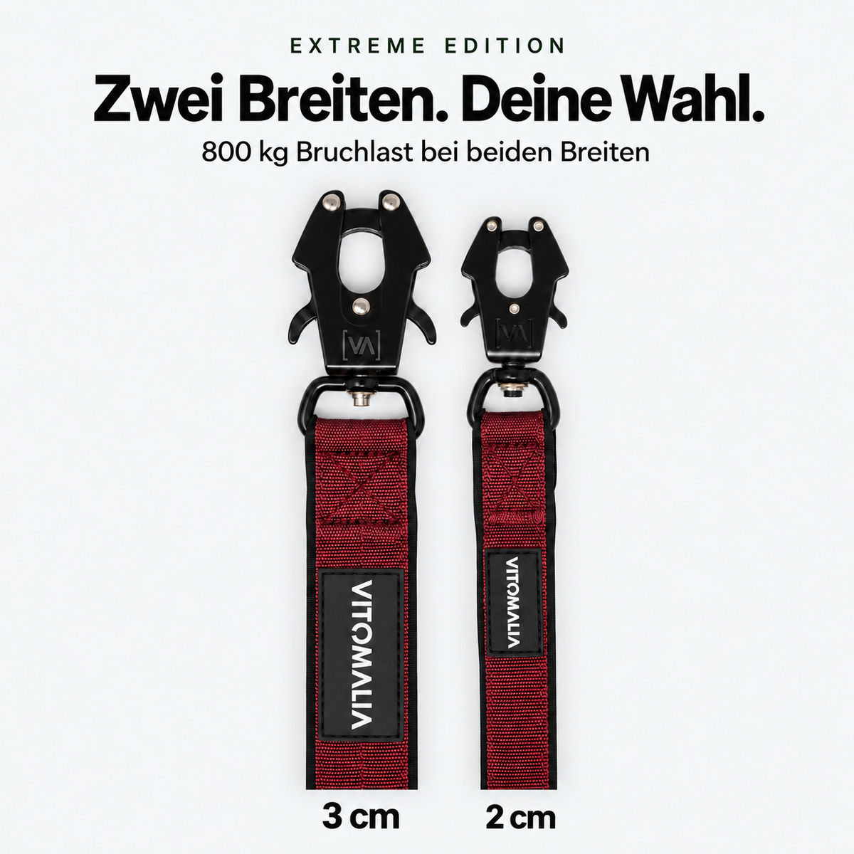 Extreme Edition Führleine bordeaux – 2 und 3 cm Breite
