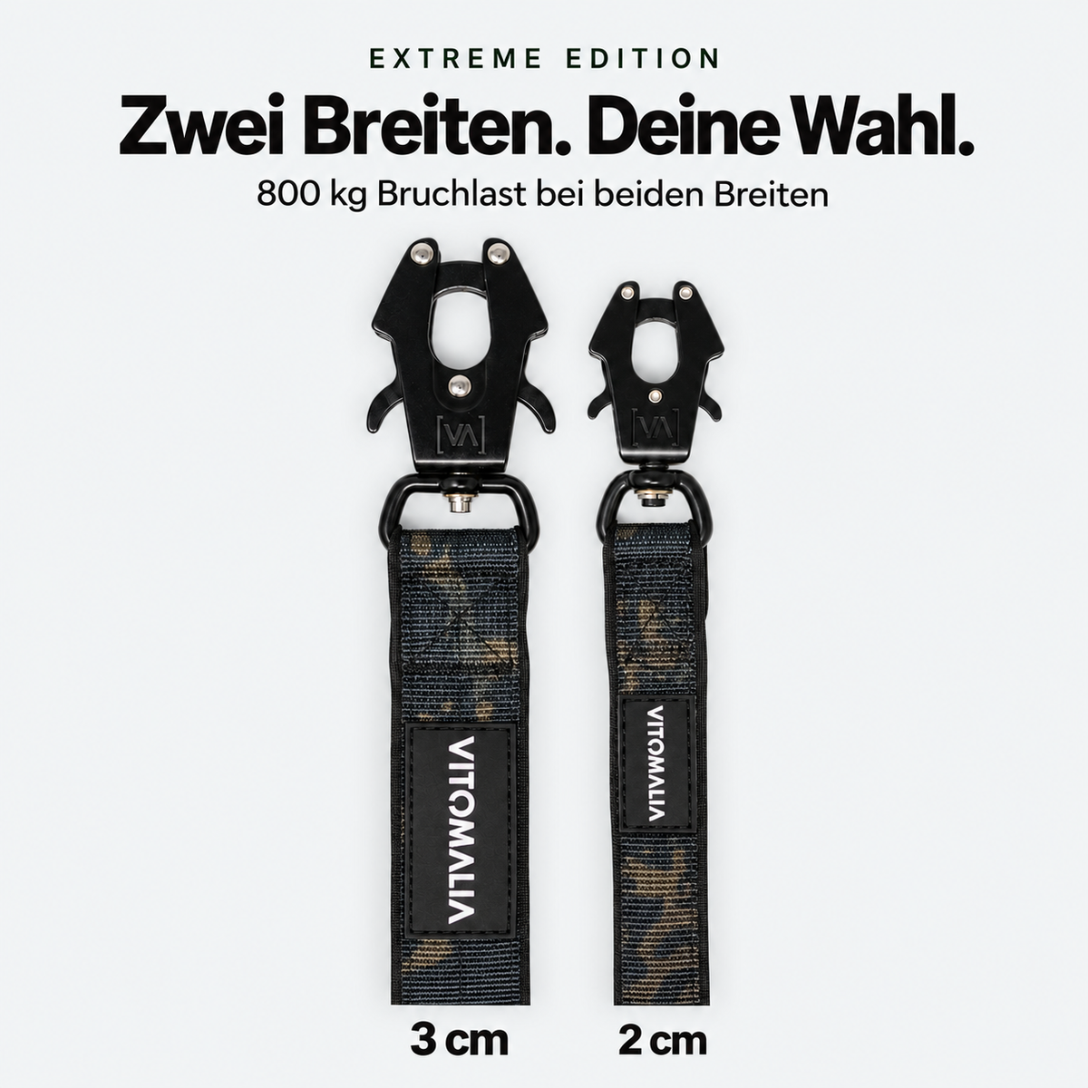 Extreme Edition Führleine camouflage – 2 und 3 cm Breite