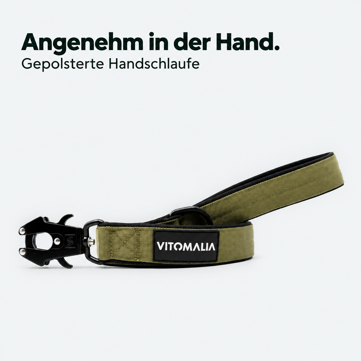 Extreme Edition Führleine khaki – Gepolsterte Handschlaufe