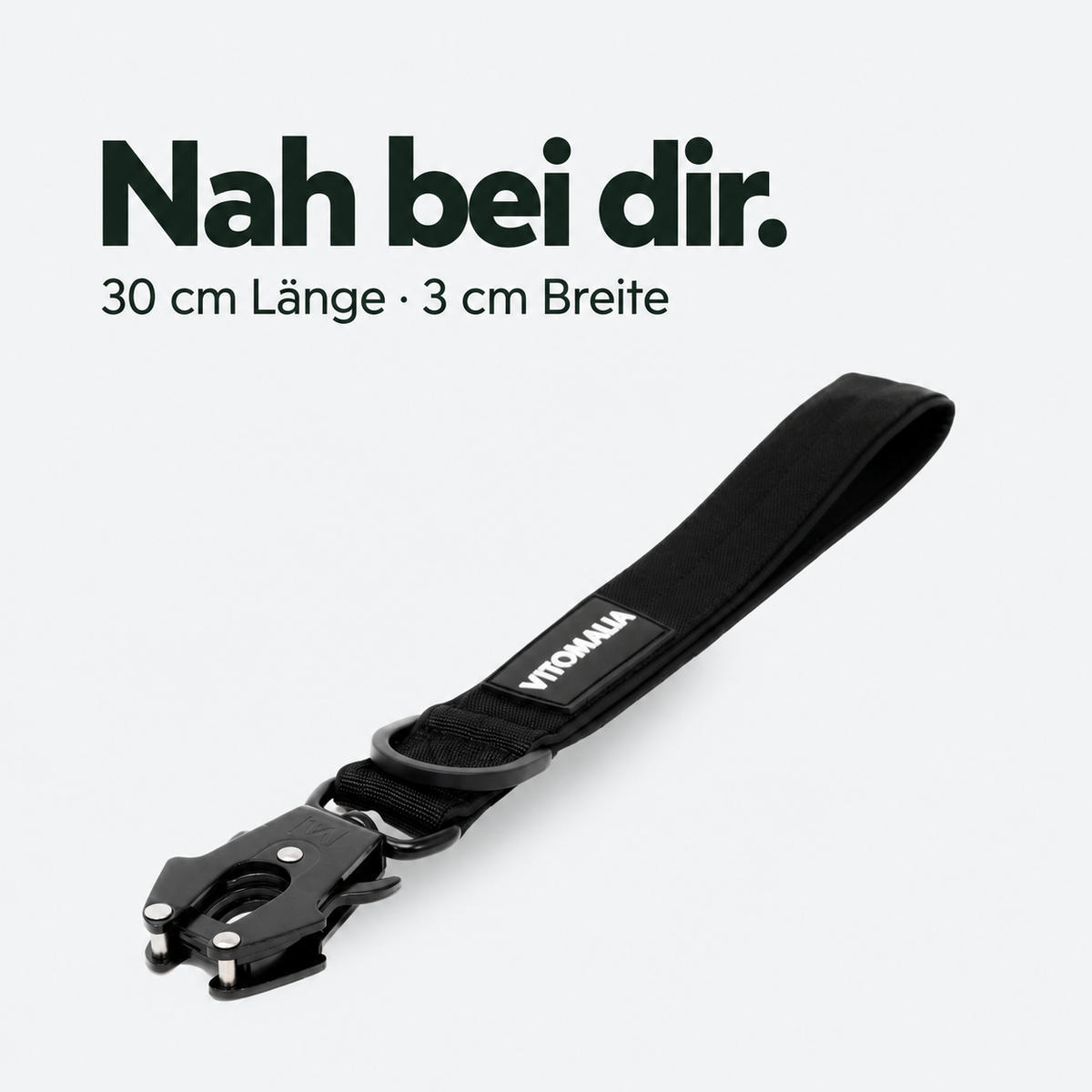 Extreme Edition Kurzführer schwarz – 30 cm Länge und 3 cm Breite