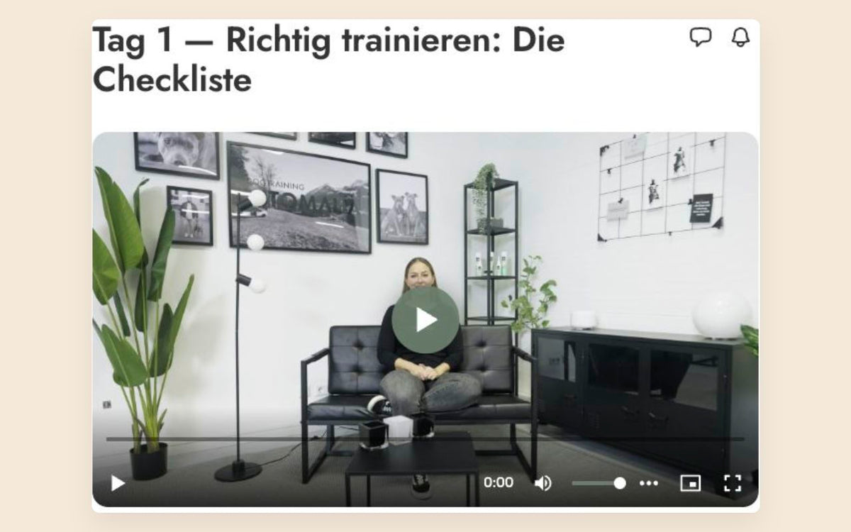 Originalansicht einer Videolektion im Vitomalia-Schnupperkurs