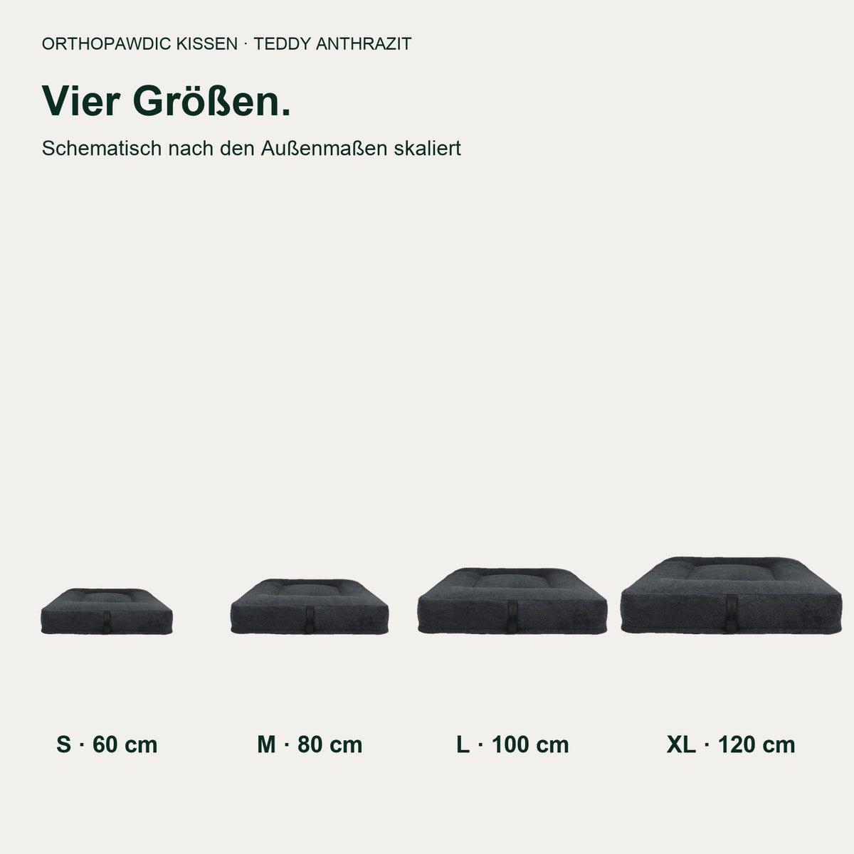 OrthoPawdic kissen teddy anthrazit – Produktbild 5