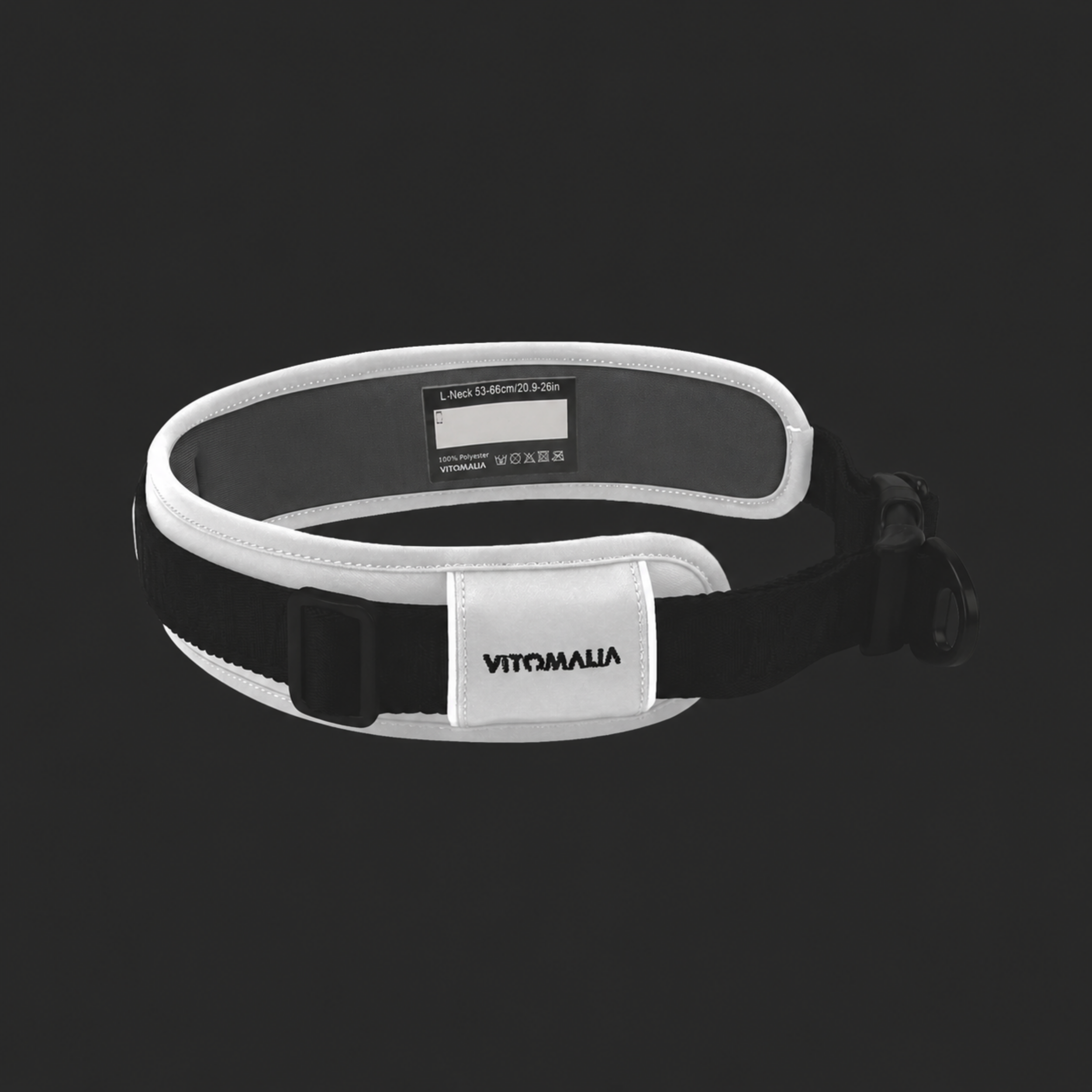 Reflektierendes Hundehalsband Anthrazit