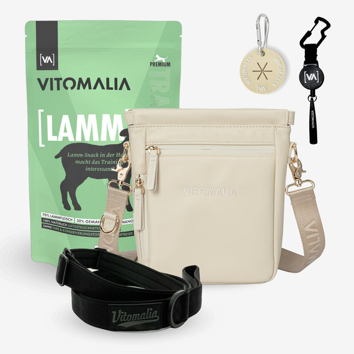 Zestaw - Gassi-Complete-Set-Beige-Lamb - ze stylową Torba na ramię