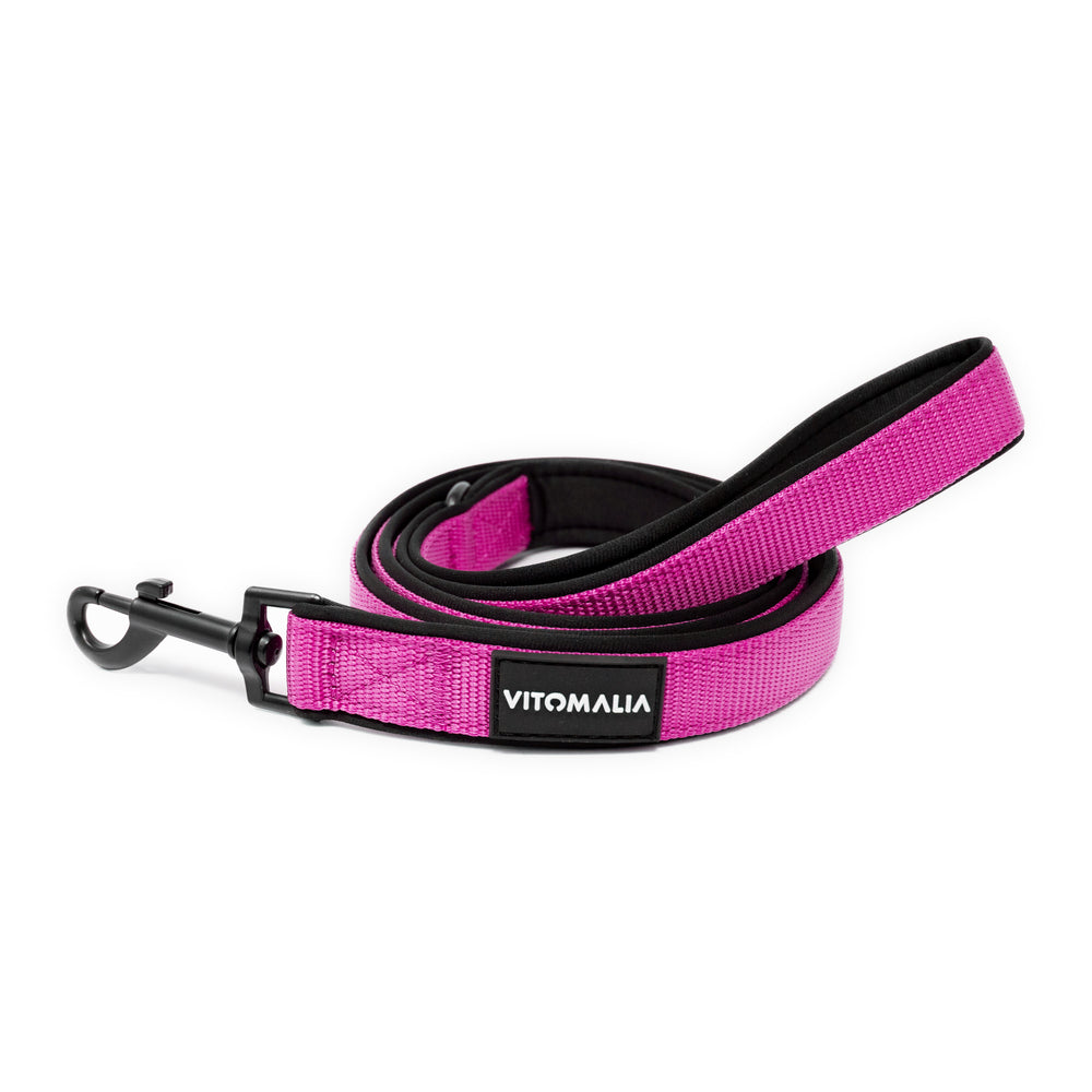 Hundeleine Classic Nero Edition Pink - mit Handschlaufe - Vitomalia - Hundeleine