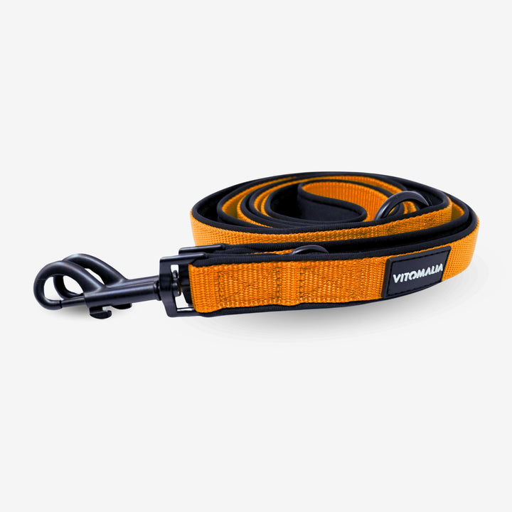 Correa para perro Classic Nero Edition Naranja - triple ajustable