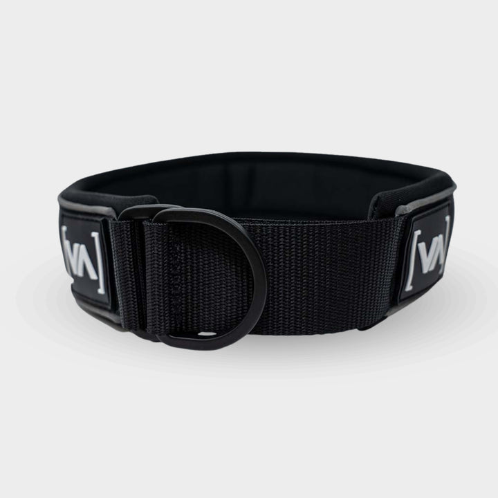 Reflektierendes schwarzes Zugstopp-Hundehalsband - Mit Anti-Würg-Funktion