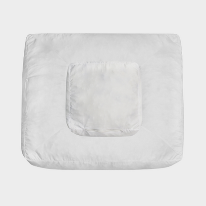 Ergonomisches Hundekissen Quadratisch – RePET Teddy in Beige