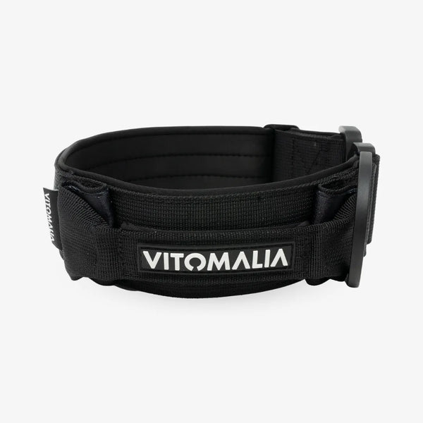 Taktisches Hundehalsband Schwarz – Magnetgriff
