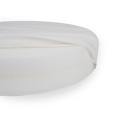 Orthopädisches Donut Hundebett – RePET Linen in Anthrazit