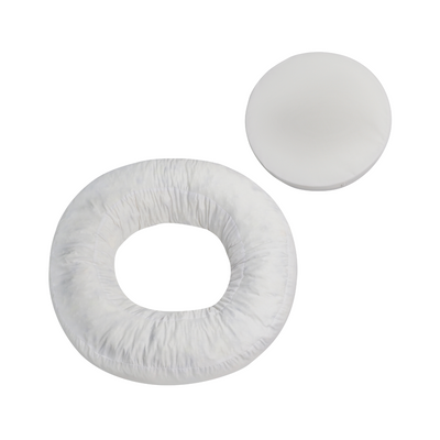 Orthopädisches Donut Hundebett – RePET Linen in Anthrazit