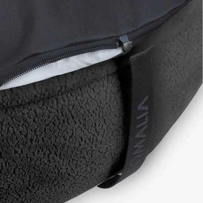 Orthopädisches Donut Hundebett – RePET Teddy in Anthrazit