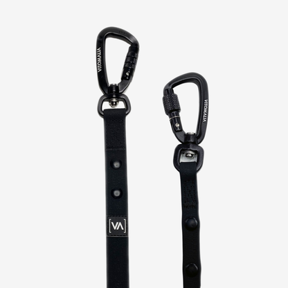 Sicherheits-Schleppleine mit HydroTex-Strukturgummi Schwarz