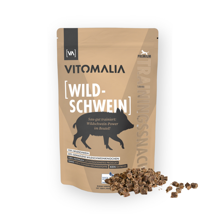 Wildschwein Trainingssnacks - 500g - Vitomalia - Trainingssnacks