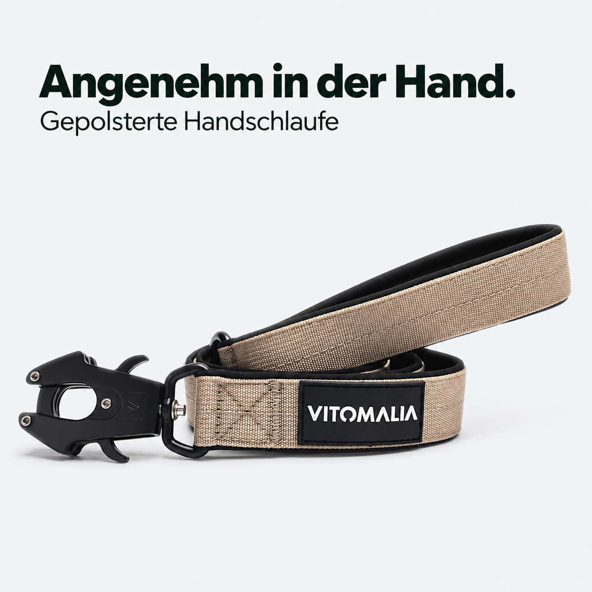 Extreme Edition Führleine beige – Gepolsterte Handschlaufe