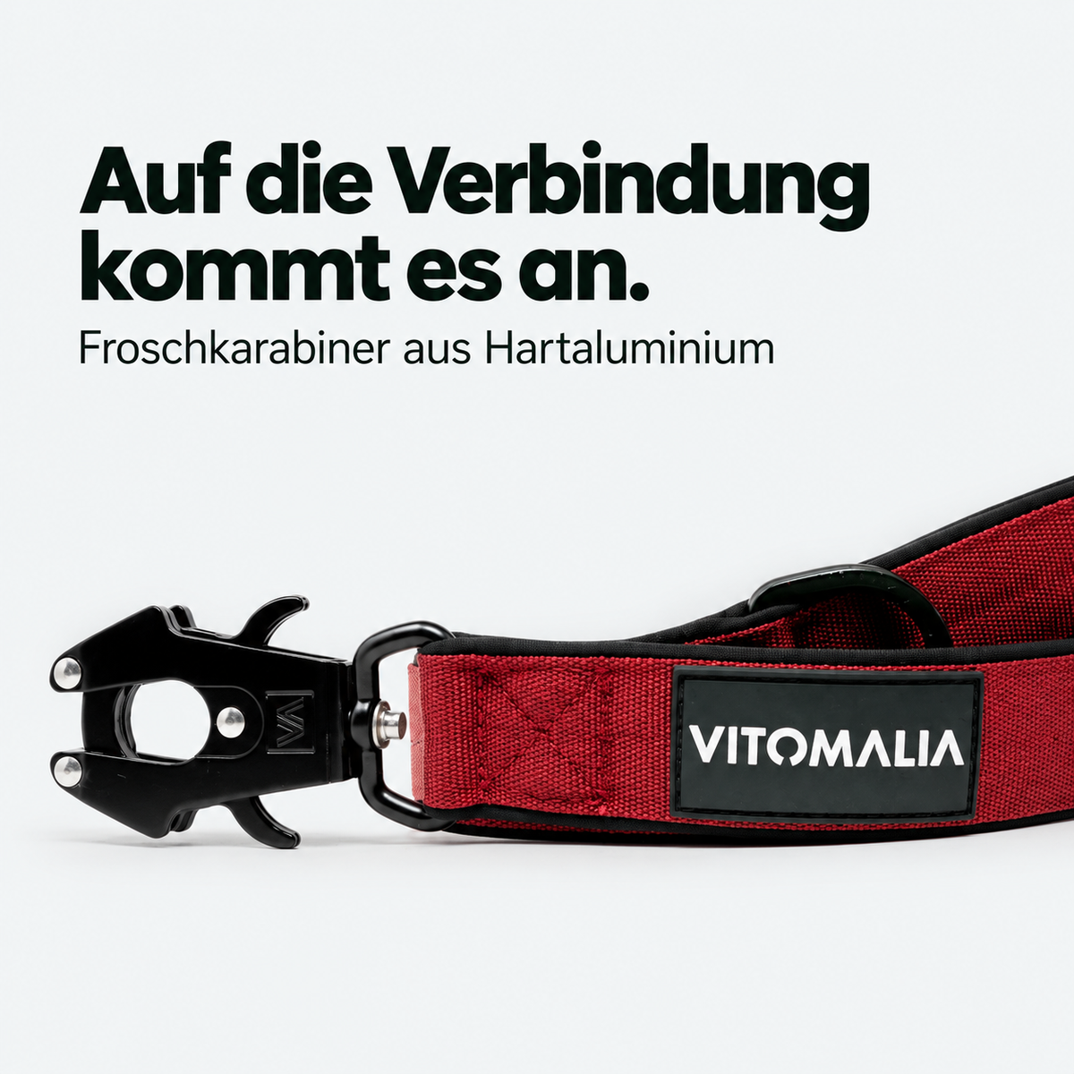 Extreme Edition Führleine bordeaux – Froschkarabiner aus Hartaluminium