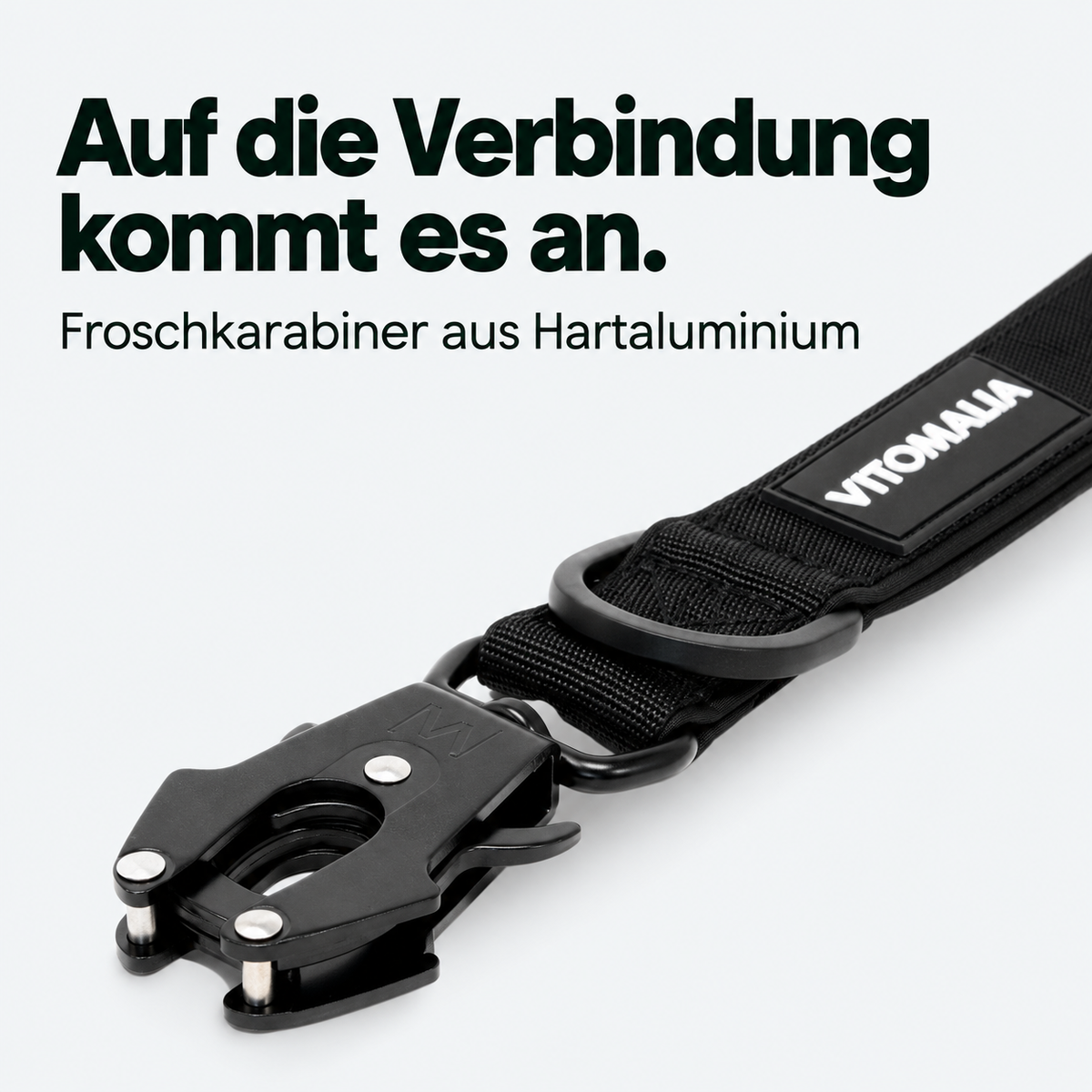 Extreme Edition Kurzführer schwarz – Froschkarabiner aus Hartaluminium