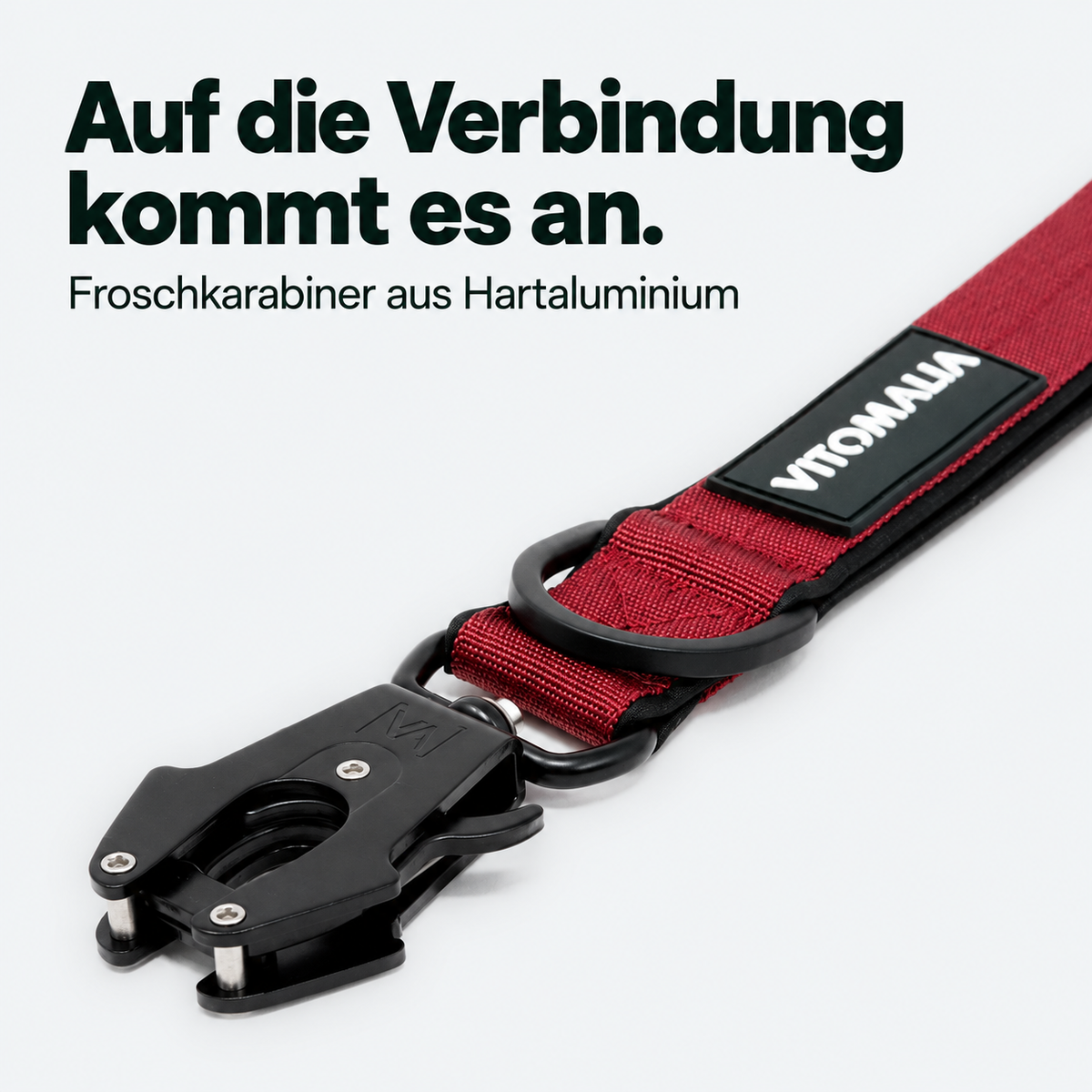 Extreme Edition Kurzführer bordeaux – Froschkarabiner aus Hartaluminium