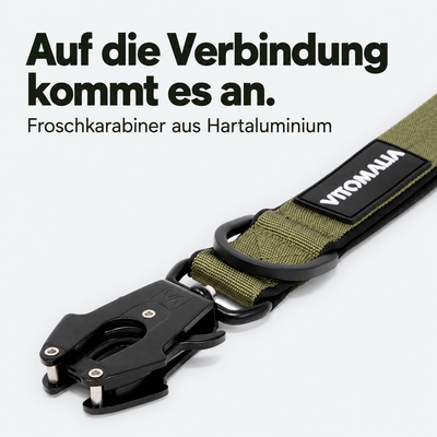 Extreme Edition Kurzführer khaki – Froschkarabiner aus Hartaluminium