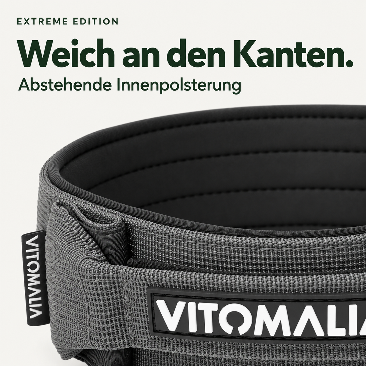 Vitomalia Extreme Edition anthrazit – Abstehende Innenpolsterung