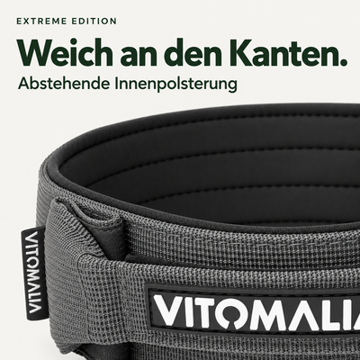 Vitomalia Extreme Edition anthrazit – Abstehende Innenpolsterung