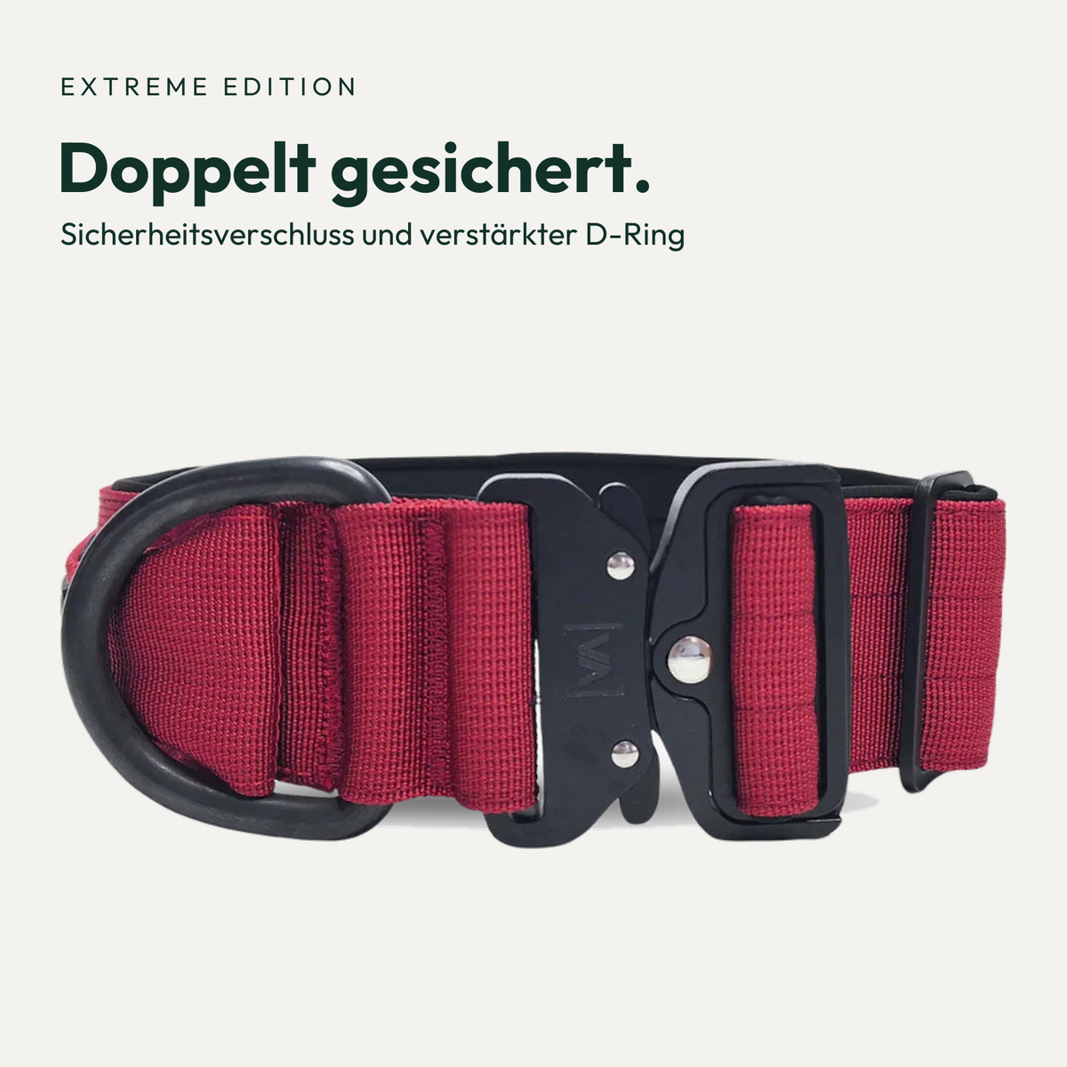 Vitomalia Extreme Edition Bordeaux – Sicherheitsverschluss und D-Ring