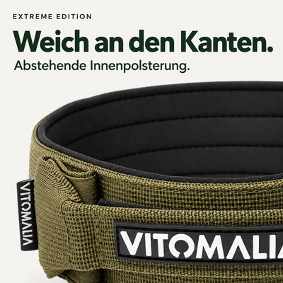 Vitomalia Extreme Edition khaki – Abstehende Innenpolsterung