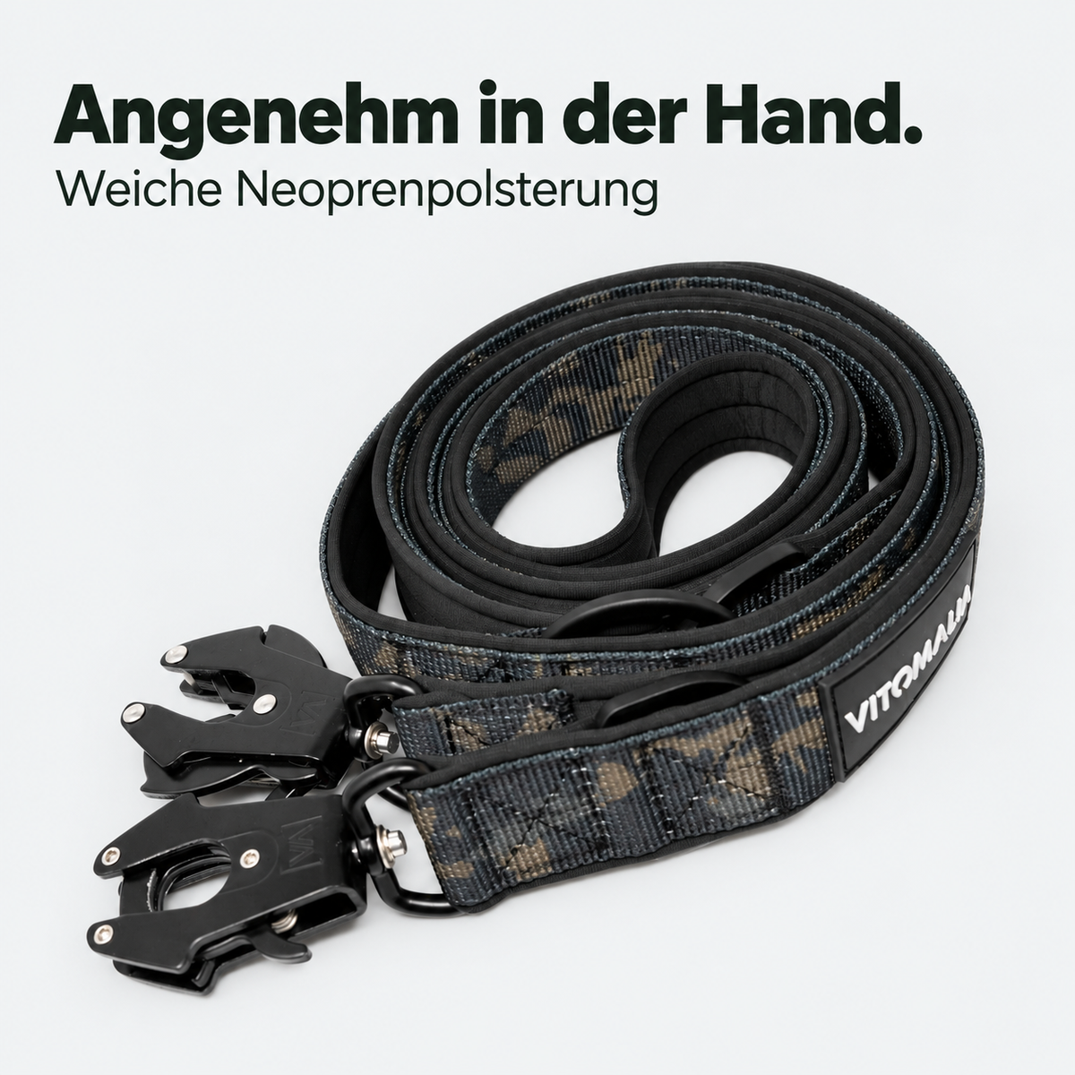 Extreme Edition verstellbare Leine camouflage – Weiche Neoprenpolsterung