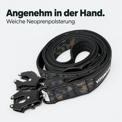 Extreme Edition verstellbare Leine camouflage – Weiche Neoprenpolsterung