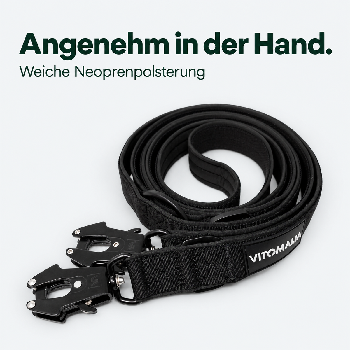 Extreme Edition verstellbare Leine Schwarz – polsterung