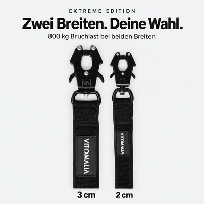 Extreme Edition verstellbare Leine Schwarz – breiten