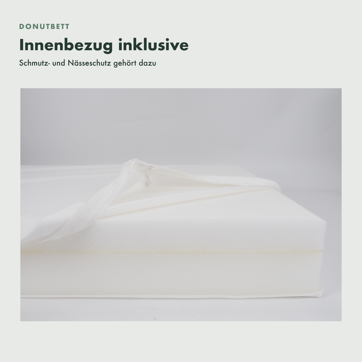 OrthoPawdic Donutbett originaler Innenbezug mit Schmutz- und Nässeschutz inklusive