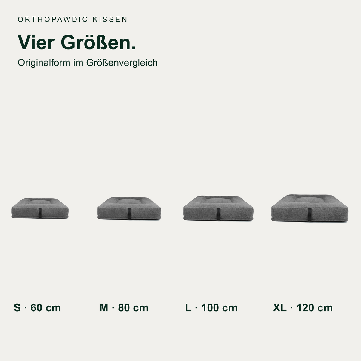 OrthoPawdic Hundekissen Grau – Größen