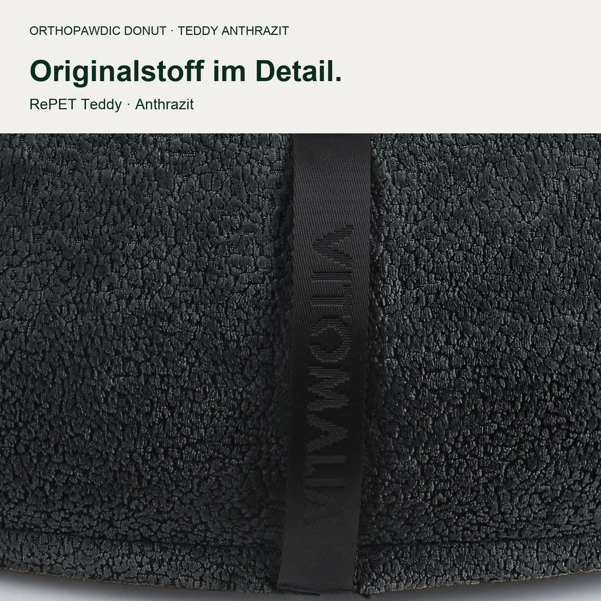 OrthoPawdic donut teddy anthrazit – Produktbild 4