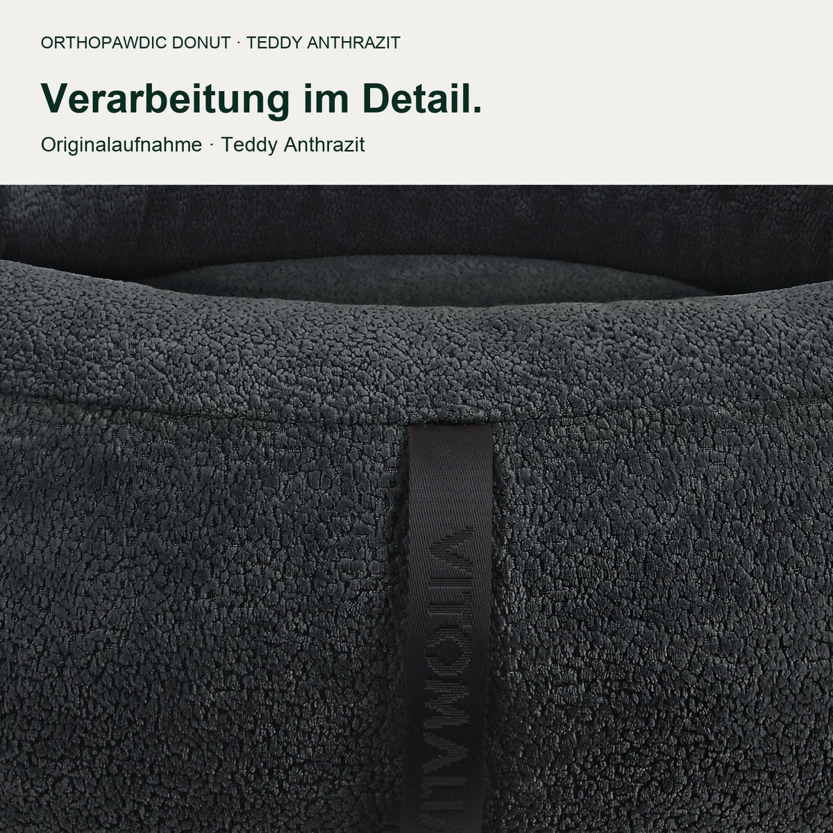 OrthoPawdic donut teddy anthrazit – Produktbild 8