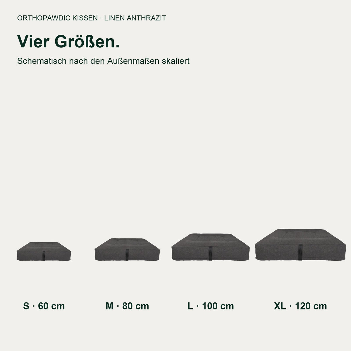 OrthoPawdic kissen linen anthrazit – Produktbild 5