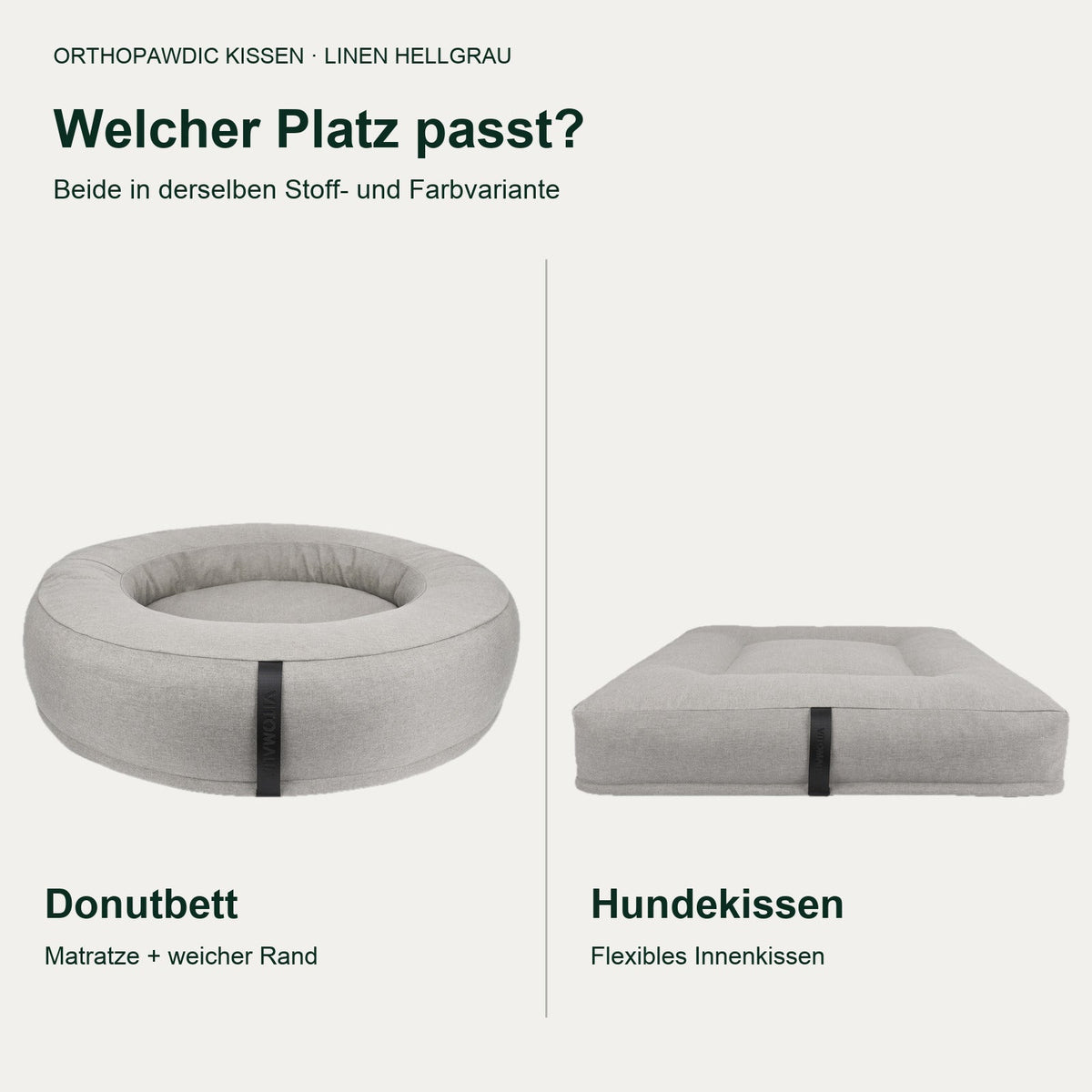 OrthoPawdic kissen linen hellgrau – Produktbild 6
