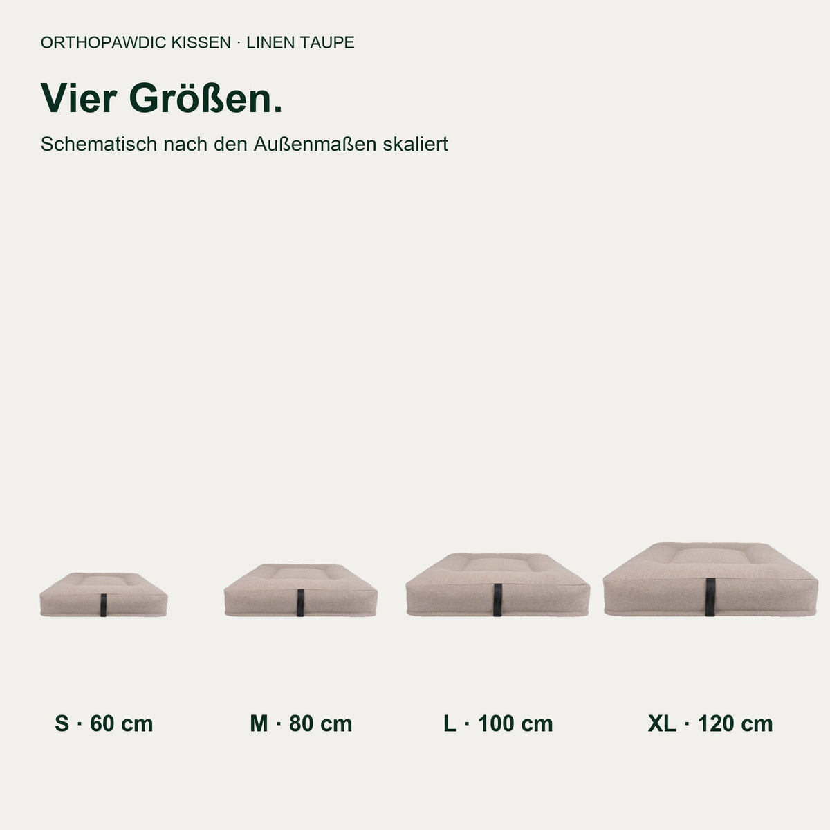 OrthoPawdic kissen linen taupe – Produktbild 5