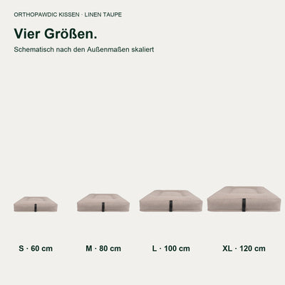 OrthoPawdic kissen linen taupe – Produktbild 5