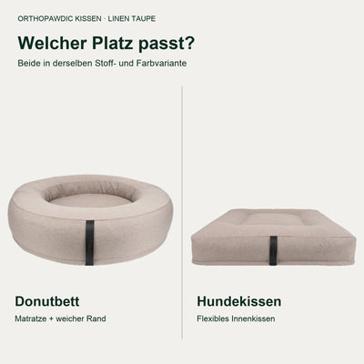OrthoPawdic kissen linen taupe – Produktbild 6