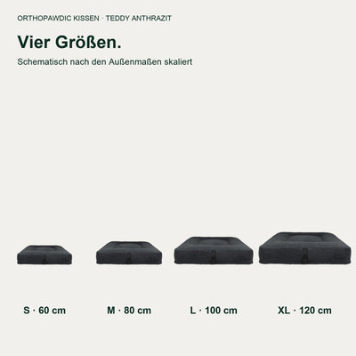 OrthoPawdic kissen teddy anthrazit – Produktbild 5