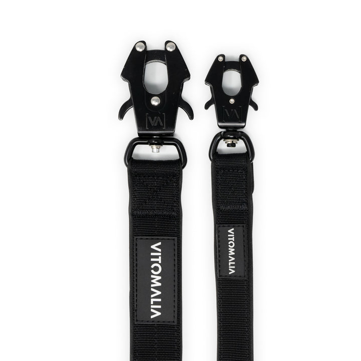 Hundeleine Extreme Edition Schwarz - 1,5m mit Handschlaufe - Vitomalia - Hundeleine mit Handschlaufe